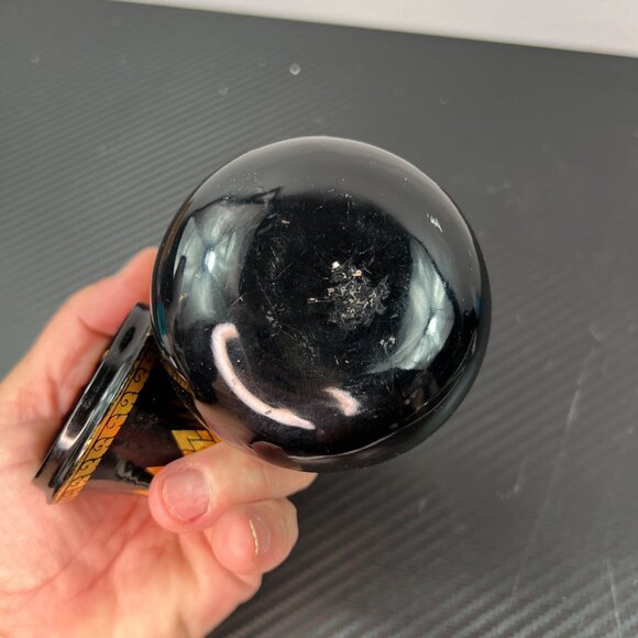 Decorative Black & Gold Thai Style Wooden Pear Trinket Box Lacquerware - Picture 7 of 9